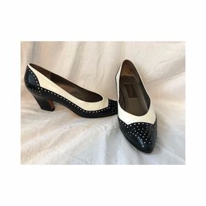 Sesto Meucci navy/white spectator pump